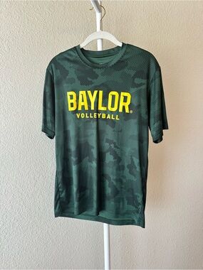 Baylor volleyball green digi camo sport-tek short sleeve shirt size small